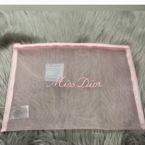 Miss Dior Pink Mesh Pouch
